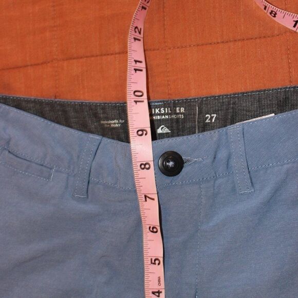 Quiksilver Blue Hybrids Stretch Shorts Men's Size 27 - Picture 7 of 8